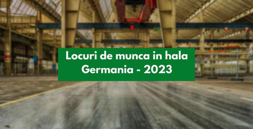 munca in hala Germania